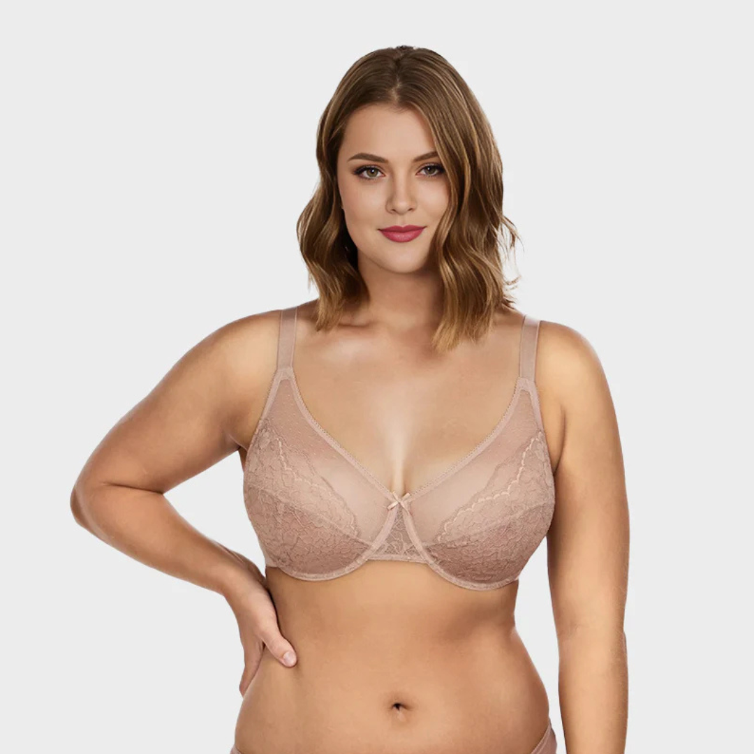 Berta® Full Coverage Lace Minimizer Bra