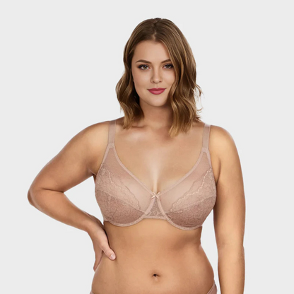 Berta® Full Coverage Lace Minimizer Bra