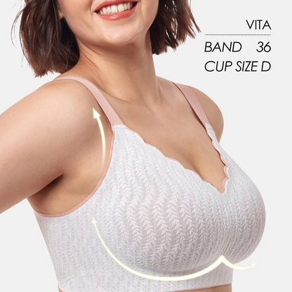 Berta® Two-Tone Lace Bra